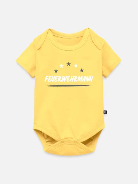 Feuerwehrmann Feuerwehr - Baby Premium Kurzarmbody - Pastellgelb
