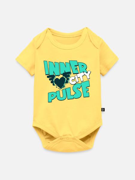 Inner City Pulse – Straßenkultur Grafikdesign - Baby Premium Kurzarmbody - Pastellgelb