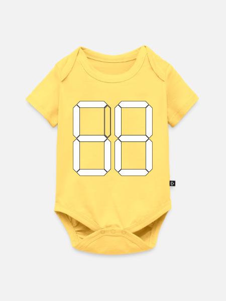 NUMMER 68 Achtundsechzig Geschenk Digital - Baby Premium Kurzarmbody - Pastellgelb