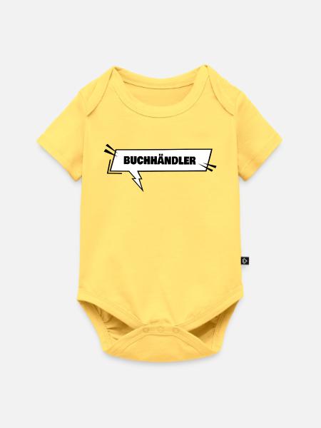 Buchhaendler als Ausbildung - Baby Premium Kurzarmbody - Pastellgelb