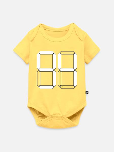 NUMMER 94 Vierundneunzig Geschenk Digital - Baby Premium Kurzarmbody - Pastellgelb
