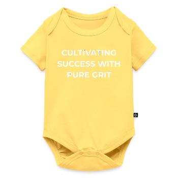 Kiwi Expert Pure Grit - Baby Premium short-sleeve bodysuit - sky yellow - Front