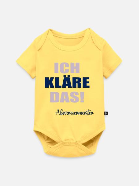 Abwasser Abwassermeister - Baby Premium Kurzarmbody - Pastellgelb