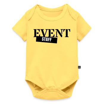 Personnel de l’événement - Personnel de l’équipe d’équipe - Body à manches courtes Premium Bébé - jaune pastel - Devant