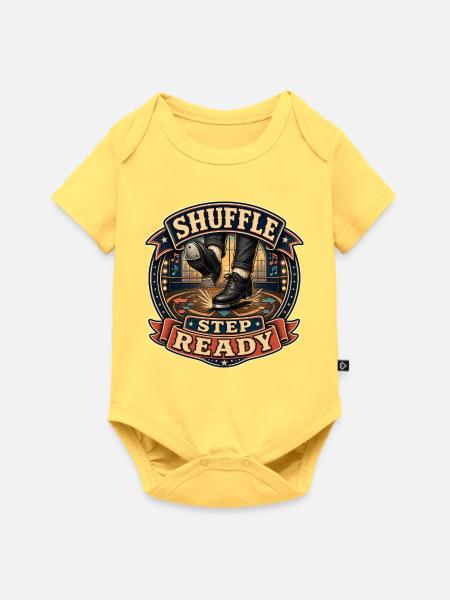 SHUFFLE STEP READY - Baby Premium Kurzarmbody - Pastellgelb