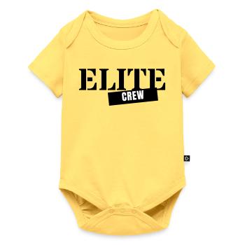 Elite Crew - Team Group Party Squad Member - Baby Premium short-sleeve bodysuit - sky yellow - Front