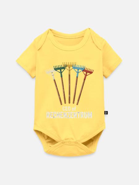 Rechenzentrum Gartenarbeit Landschftsgärtner - Baby Premium Kurzarmbody - Pastellgelb