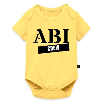 Abi Crew - Année de remise des diplômes de l’Abitur Voyage de l’Abitur - Body à manches courtes Premium Bébé - jaune pastel - Devant