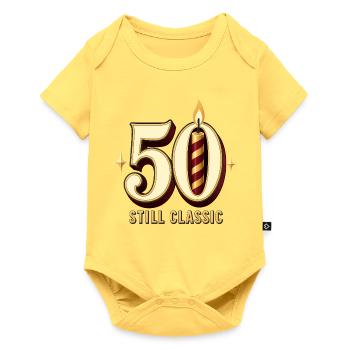 50. Geburtstag, 50 Immer noch Klassisch Lustig, 50 G Geburtstag - Baby Premium Kurzarmbody - Pastellgelb - Vorne