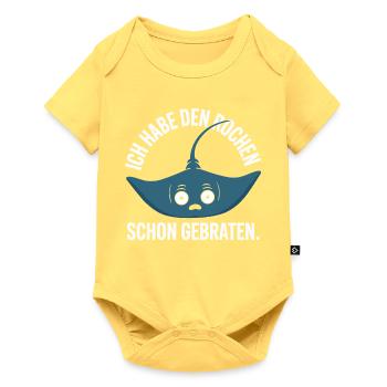 Rochen Schon Gebraten Stachelrochen Manta Rochen - Baby Premium Kurzarmbody - Pastellgelb - Vorne