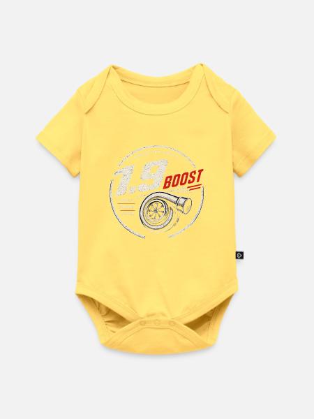 Turbo Diesel 1.9 Boost - Baby Premium Kurzarmbody - Pastellgelb