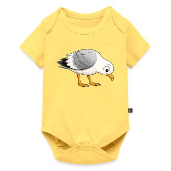 Ville MÖKKI LIFE - Baby Premium Kurzarmbody - Pastellgelb - Vorne