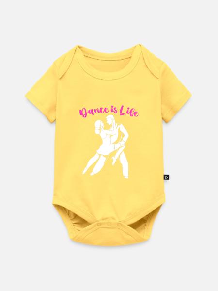 Tänzerin - Baby Premium Kurzarmbody - Pastellgelb