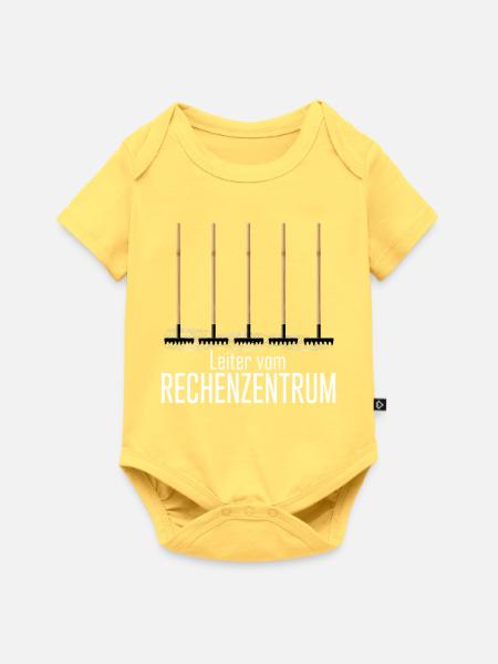 Rechenzentrum Gärtner Nerd Computer Spruch Garten - Baby Premium Kurzarmbody - Pastellgelb
