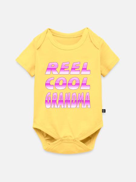 Oma - Baby Premium Kurzarmbody - Pastellgelb