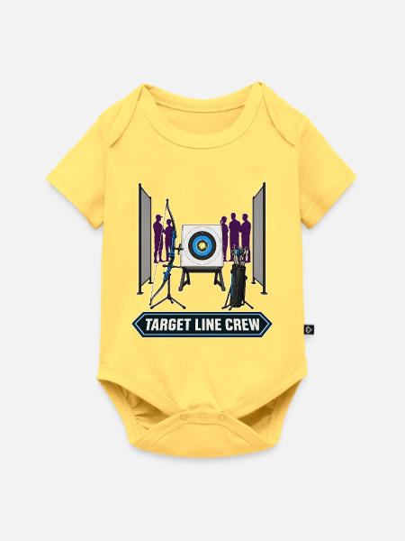 TARGET LINE CREW - Baby Premium Kurzarmbody - Pastellgelb