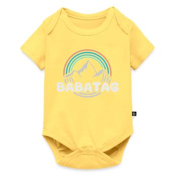 Wandern Babatag - Baby Premium Kurzarmbody - Pastellgelb - Vorne