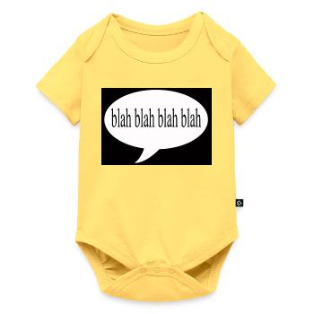 Blah Blah Blah - Baby Premium short-sleeve bodysuit - sky yellow - Front
