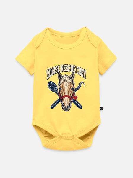 Pferderettungsmannschaft, Second Chance Horse G - Baby Premium Kurzarmbody - Pastellgelb