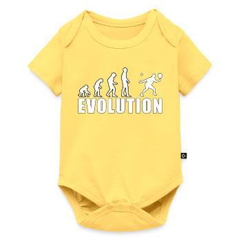 Evolution Padel Professional History Gift - Baby Premium short-sleeve bodysuit - sky yellow - Front