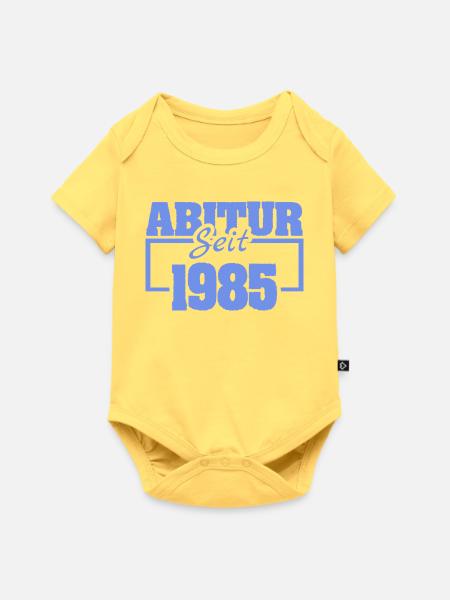 1985 - Baby Premium Kurzarmbody - Pastellgelb