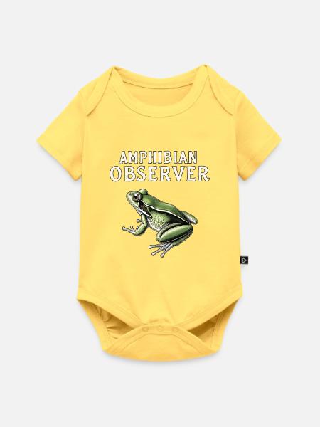 AmphIbian Observer Wetland Wildlif - Baby Premium Kurzarmbody - Pastellgelb