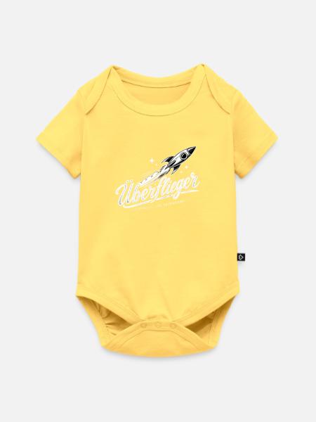Überflieger (Erfolgreich) - Baby Premium Kurzarmbody - Pastellgelb