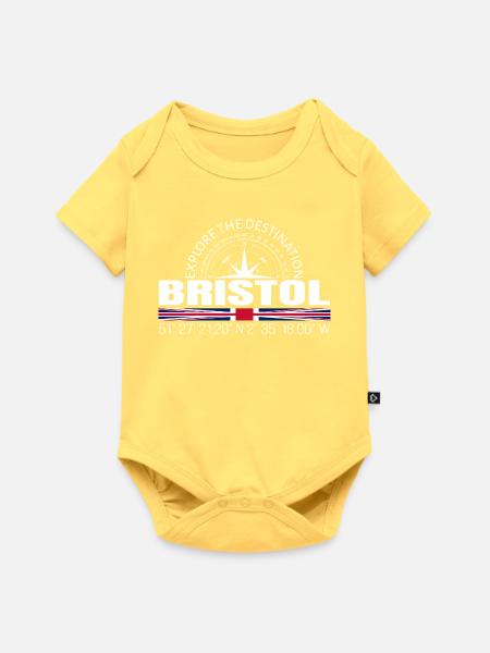 Bristol - Baby Premium Kurzarmbody - Pastellgelb