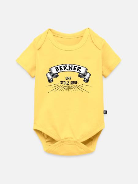 Berner und stolz druf - Baby Premium Kurzarmbody - Pastellgelb