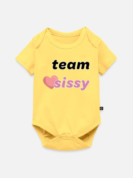 Team, Liebling, Liebling - Baby Premium Kurzarmbody - Pastellgelb