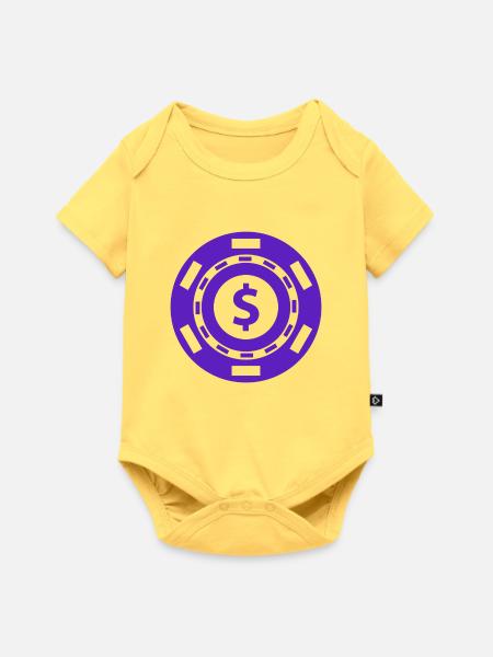 Spiel Fish Poker - Baby Premium Kurzarmbody - Pastellgelb