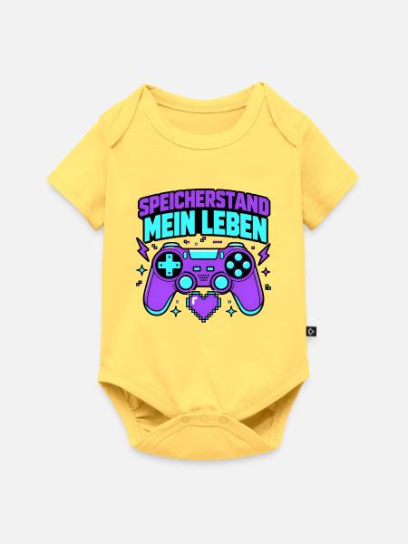 Speicherstand mein Leben Retro Gamer Controller - Baby Premium Kurzarmbody - Pastellgelb