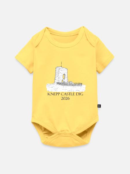 Knepp Castle Ausgrabung 2026 - Baby Premium Kurzarmbody - Pastellgelb