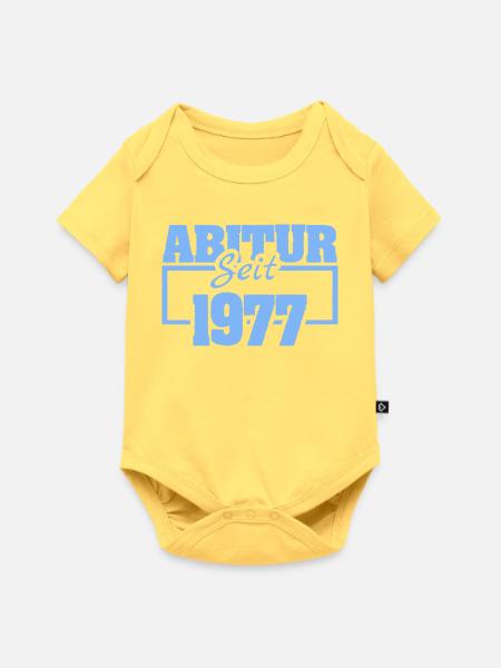 1977 - Baby Premium Kurzarmbody - Pastellgelb