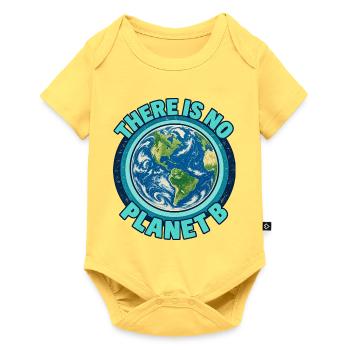 There Is No Planet B – Erde und Klimaschutz - Baby Premium Kurzarmbody - Pastellgelb - Vorne