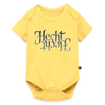 Hecht - Baby Premium Kurzarmbody - Pastellgelb - Vorne