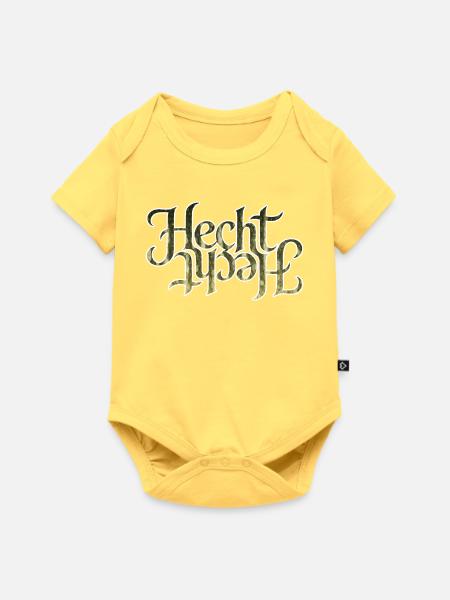 Hecht - Baby Premium Kurzarmbody - Pastellgelb