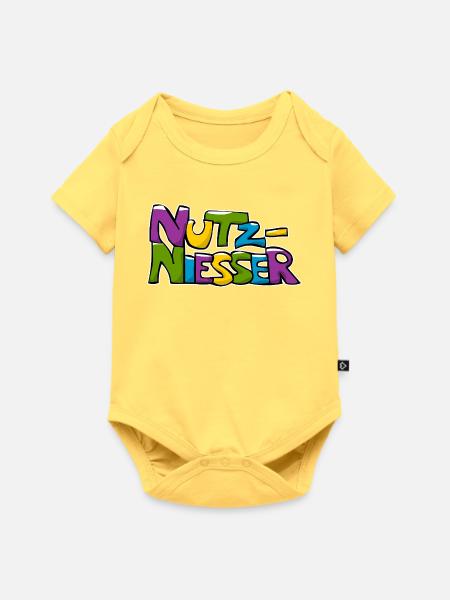Nutznießer - Baby Premium Kurzarmbody - Pastellgelb