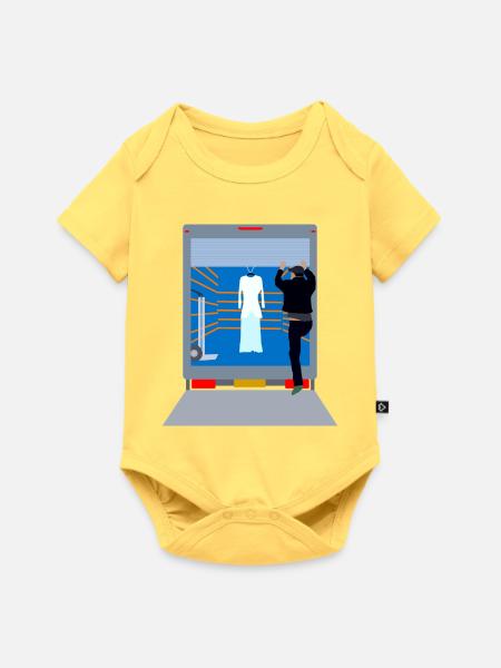 PickUp - Baby Premium Kurzarmbody - Pastellgelb