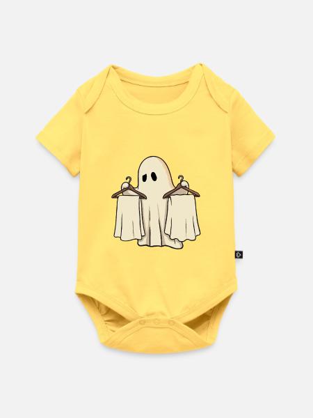 Nichts Anzuziehen Geist  - Baby Premium Kurzarmbody - Pastellgelb