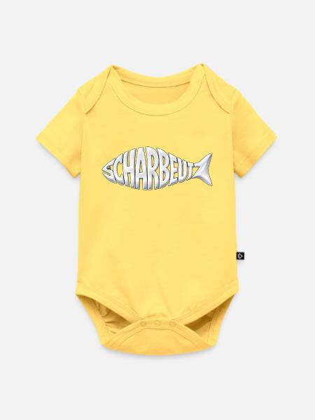 Scharbeutz - Baby Premium Kurzarmbody - Pastellgelb