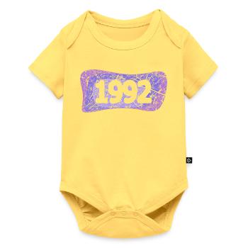 Uni 1992 - Baby Premium Kurzarmbody - Pastellgelb - Vorne