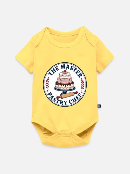 Konditor Konditorin - Baby Premium Kurzarmbody - Pastellgelb