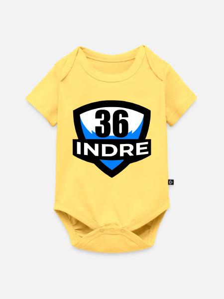 36 Indre - Baby Premium Kurzarmbody - Pastellgelb