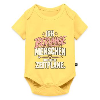 Zahnmedizinische Fachangestellte  - Baby Premium Kurzarmbody - Pastellgelb - Vorne