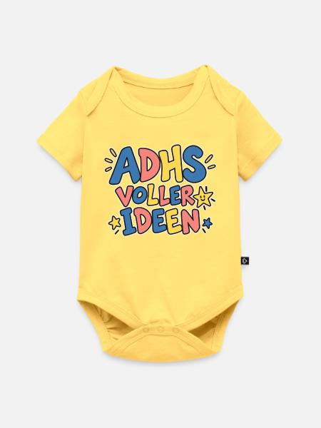 Voller Ideen - Baby Premium Kurzarmbody - Pastellgelb