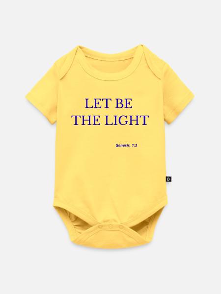 Lasst das Licht sein - Baby Premium Kurzarmbody - Pastellgelb