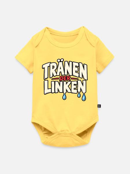 Tränen Der Linken Linke Tränen - Baby Premium Kurzarmbody - Pastellgelb