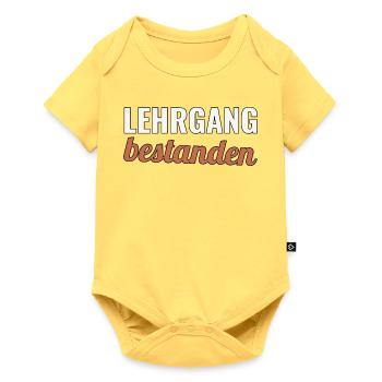 Feuerwehr Ausbildung Geschenk zum Lehrgangsabschlu - Baby Premium Kurzarmbody - Pastellgelb - Vorne