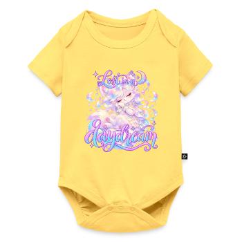 Lost in a Dream  - Baby Premium Kurzarmbody - Pastellgelb - Vorne